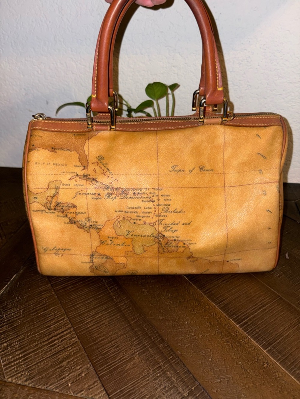 SOLD unlisted - Alviero Martini 1ª Classe Geo Map Travel Duffle & Matching Bag - Picture 8 of 13